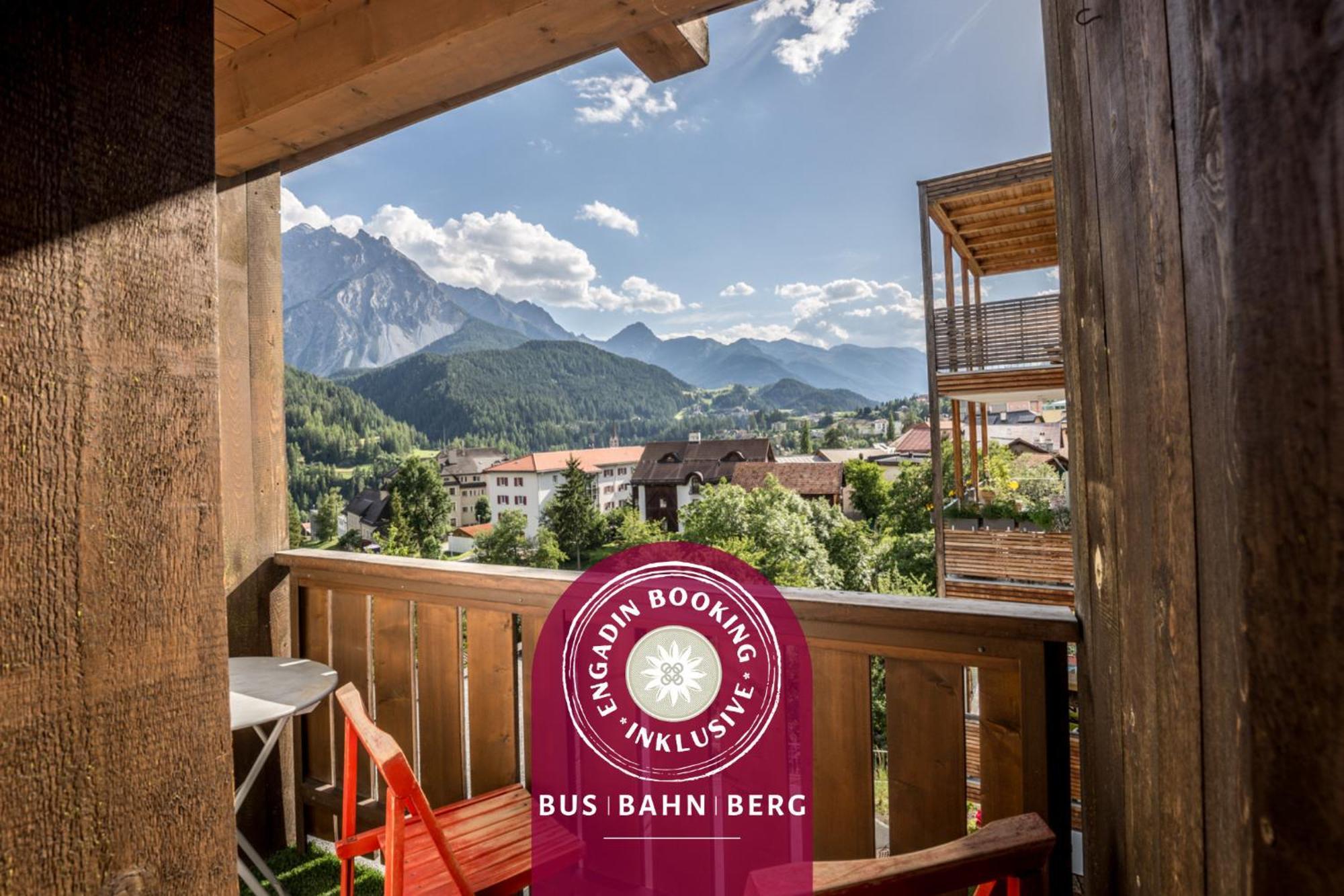 Apartmán Chasa Gisep Scuol Exteriér fotografie